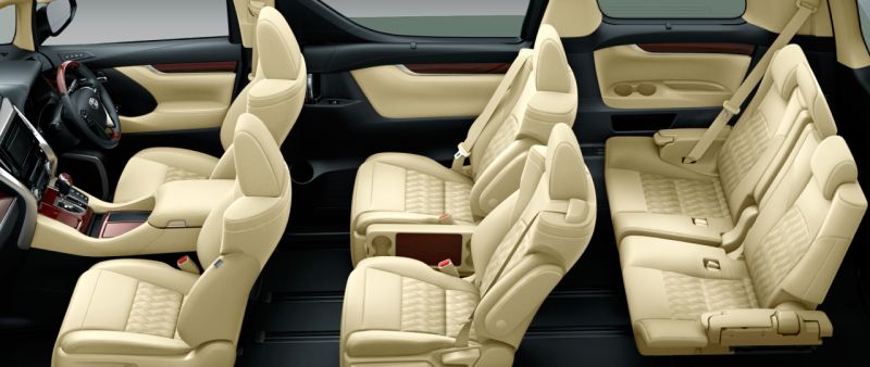 Toyota Alphard and Vellfire 30 Series HYBRID V seat colour