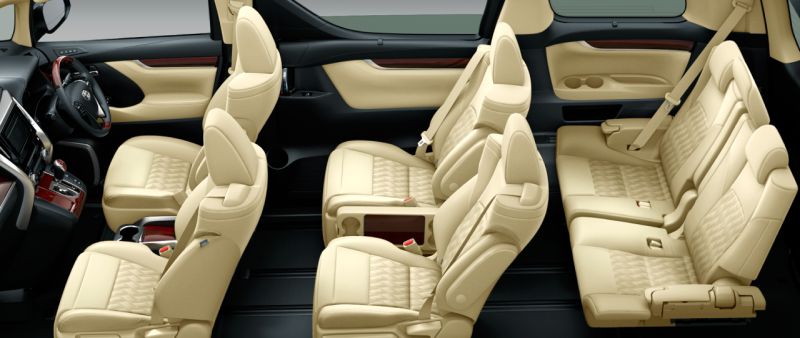 Toyota Alphard Hybrid 30 Series and Vellfire Hybrid 30 Series V seat colour