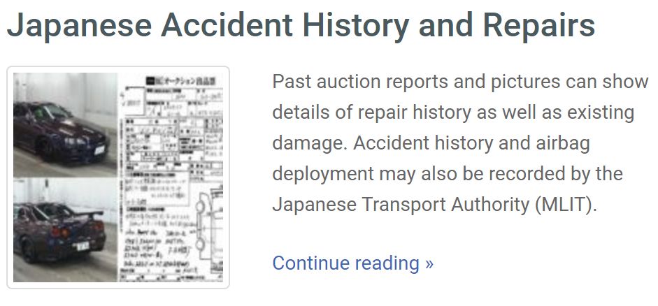 japan car accident-history