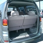 2001 Nissan Elgrand interior rear seat rear hatch