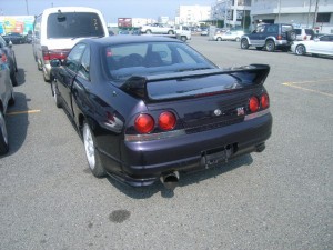 1997 R33 GTR midnight purple rear