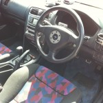 2002 Mitsubishi Galant VR-4 S turbo interior steering wheel
