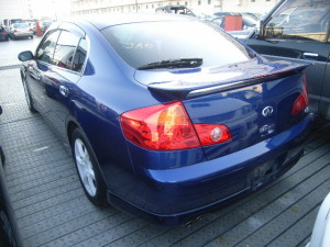 Skyline V35 Sedan rear left at auction