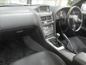 2000 Nissan Skyline R34 GTR V Spec 2 silver auction interior