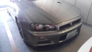 2000 Nissan Skyline R34 GTR V Spec 2 silver front