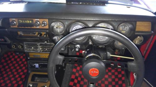 1971 Nissan Skyline KGC10 coupe GT-X steering wheel and gauges