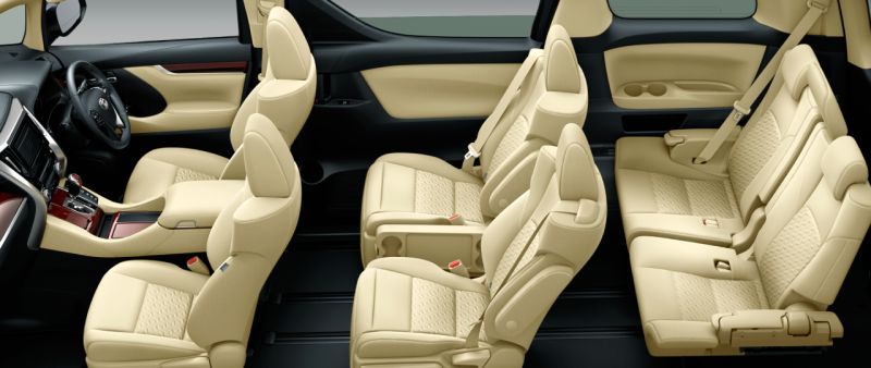 Toyota Alphard and Vellfire 30 Series HYBRID X seat colour