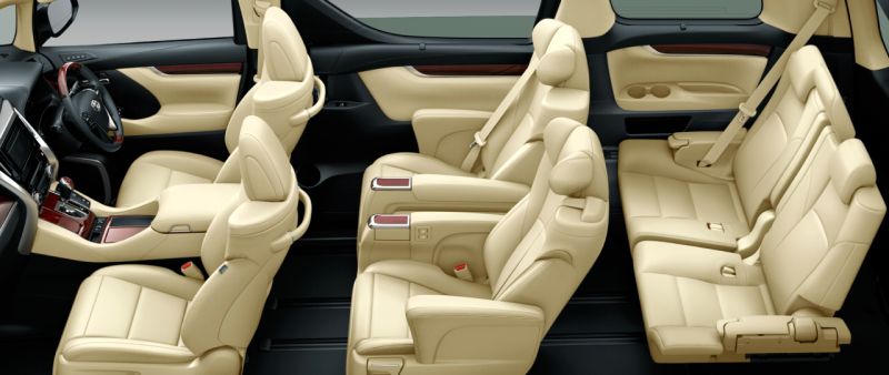Toyota Alphard and Vellfire 30 Series VL seat colour