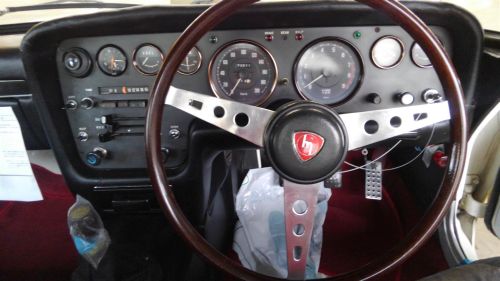 1968 Mazda Cosmo Sports L10A coupe steering wheel close up