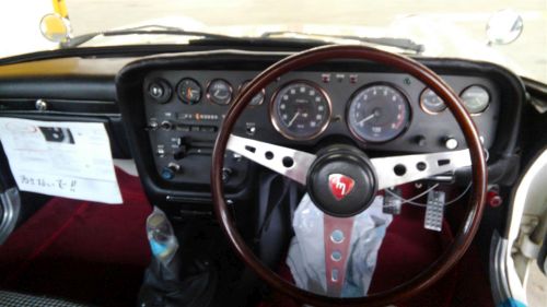1968 Mazda Cosmo Sports L10A coupe steering wheel