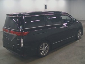 2011 Nissan Elgrand E52 Highway Star Premium 350 4WD right rear