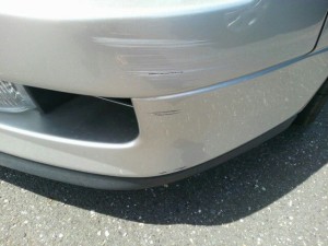 1992 Honda NSX coupe bumper scratches