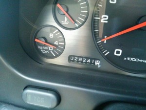 1992 Honda NSX coupe odometer