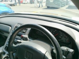 1992 Honda NSX coupe steering wheel