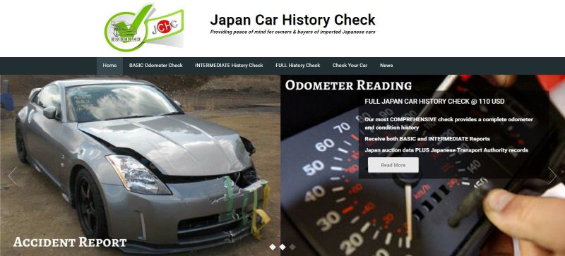 Japan Car History Check service