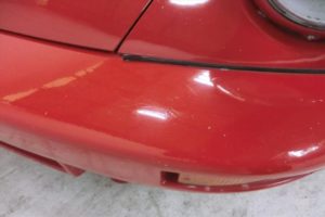 1981 Porsche 911 coupe bumper crack