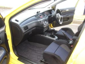 2003 Mitsubishi Lancer EVO 8 GSR yellow interior