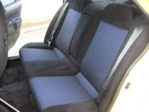 2003 Mitsubishi Lancer EVO 8 GSR yellow rear seats