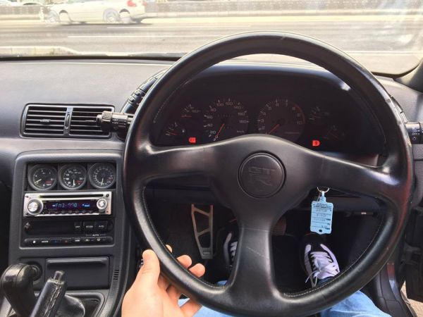 1993 Nissan Skyline R32 GTR grey steering wheel