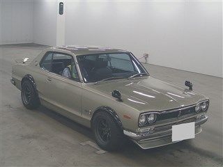 Hakosuka 1971 Nissan Skyline KGC10 coupe auction front