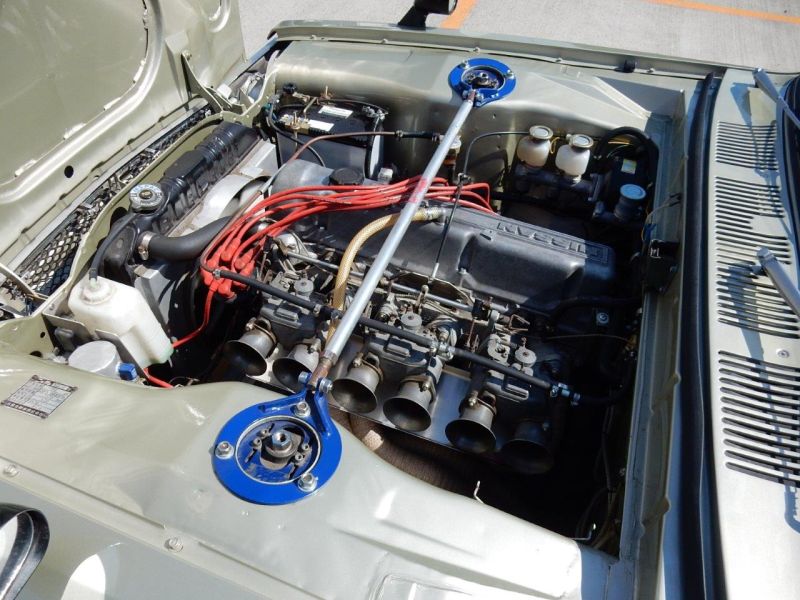 Hakosuka 1971 Nissan Skyline KGC10 coupe engine 1