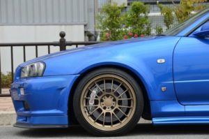 2000 R34 GTR in Bayside Blue at Global Auto Osaka 7