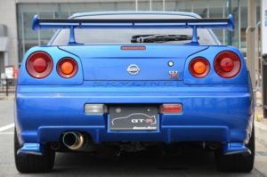 2000 R34 GTR in Bayside Blue at Global Auto Osaka5