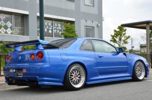 2002 R34 GTR VSpec 2 NUR with Z-Tune bodykit right rear