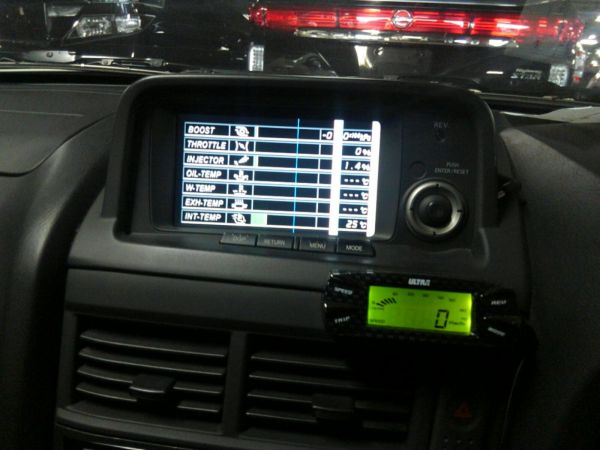 2001 Nissan Skyline R34 GTR VSPEC TV screen