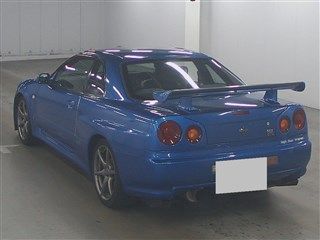 1999 Nissan Skyline R34 GT-R VSpec auction rear