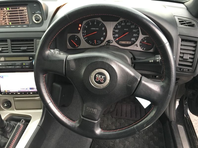 1999 Nissan Skyline R34 GT-R VSpec black steering wheel
