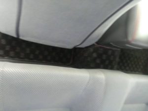 1999 Nissan Skyline R34 GT-R VSpec TV2 Bayside Blue rear seat edge