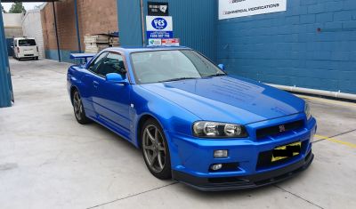 1999 Nissan Skyline R34 GT-R VSpec blue