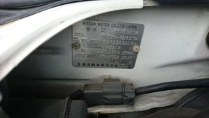 2002 Nissan Skyline R34 GTR MSpec build plate