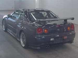 1999 R34 GTR VSpec Midnight Purple II LV4 auction left rear