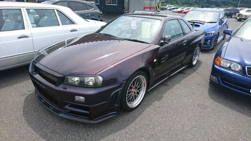 1999 R34 GTR VSpec Midnight Purple II LV4 left front