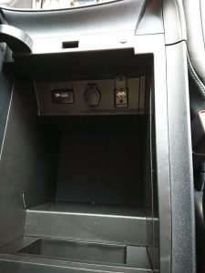 2017 Toyota Alphard Hybrid SR C Package storage compartment