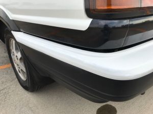 1986 TOYOTA SPRINTER GT APEX left rear bumper
