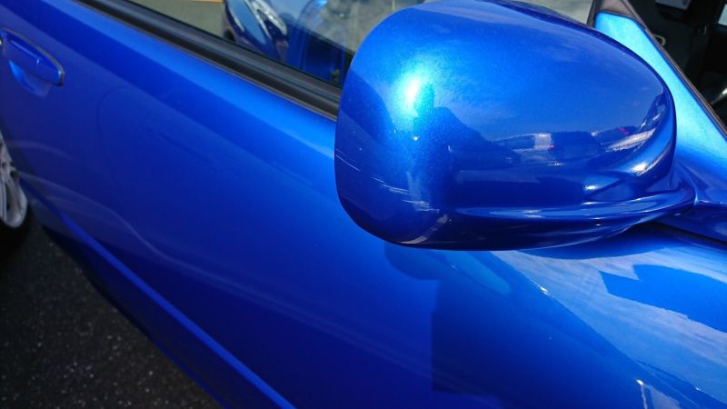 1999 Nissan Skyline R34 GTR VSpec blue side mirror