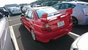 2000 Mitsubishi Lancer EVO 6 TME red left rear