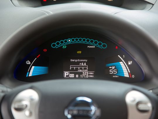 Nissan Leaf import gauges