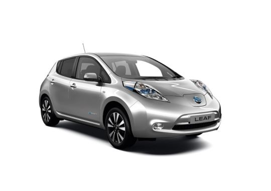 Nissan Leaf import silver