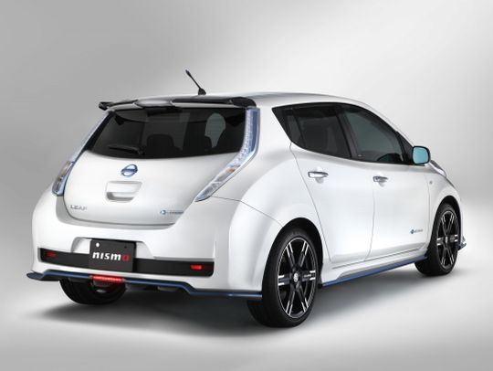 Nissan Leaf import white rear