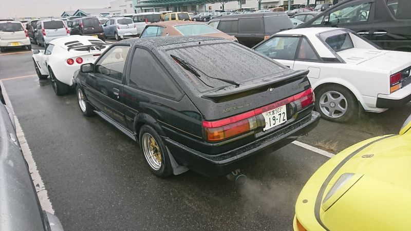 1986 Toyota Sprinter BLACK LTD left rear