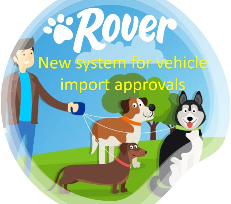 Rover import approval application