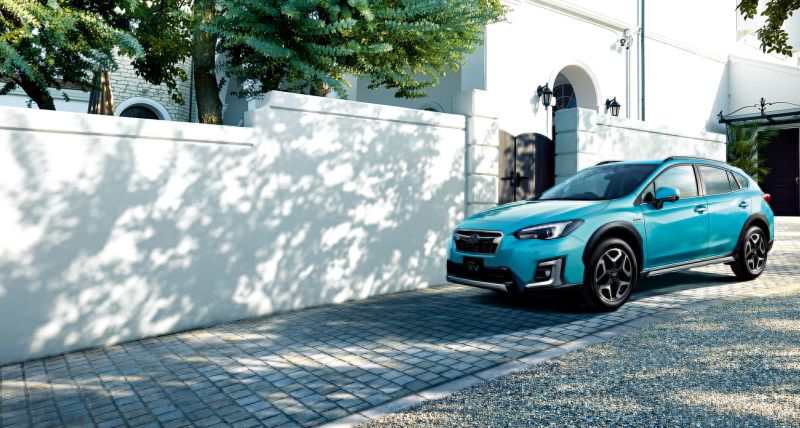 Import Subaru XV hybrid to Australia blue front house