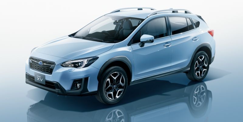 Import Subaru XV hybrid to Australia blue front left