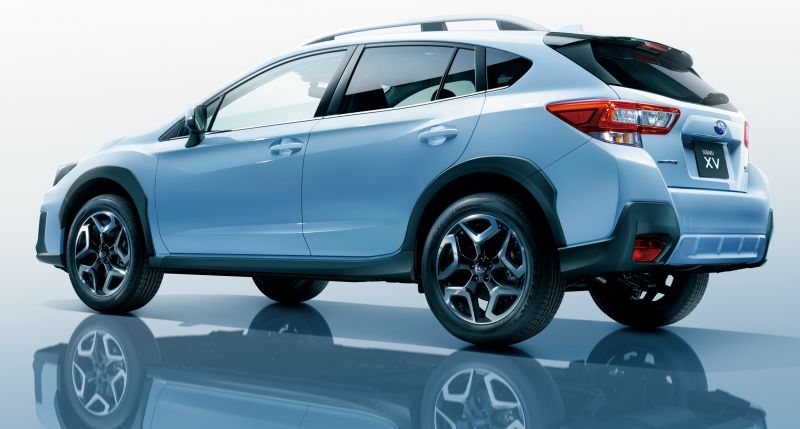 Import Subaru XV hybrid to Australia blue left rear