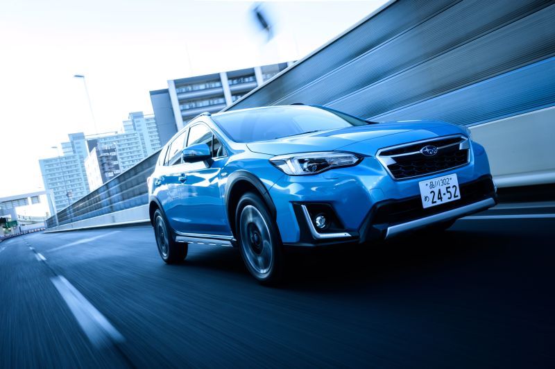 Import Subaru XV hybrid to Australia blue right front 2