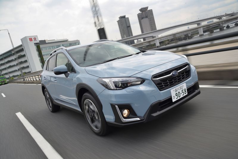 Import Subaru XV hybrid to Australia blue right front